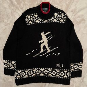 Vintage Exclusive Hand Knit for Lauren Ralph Lauren Ski Sweater